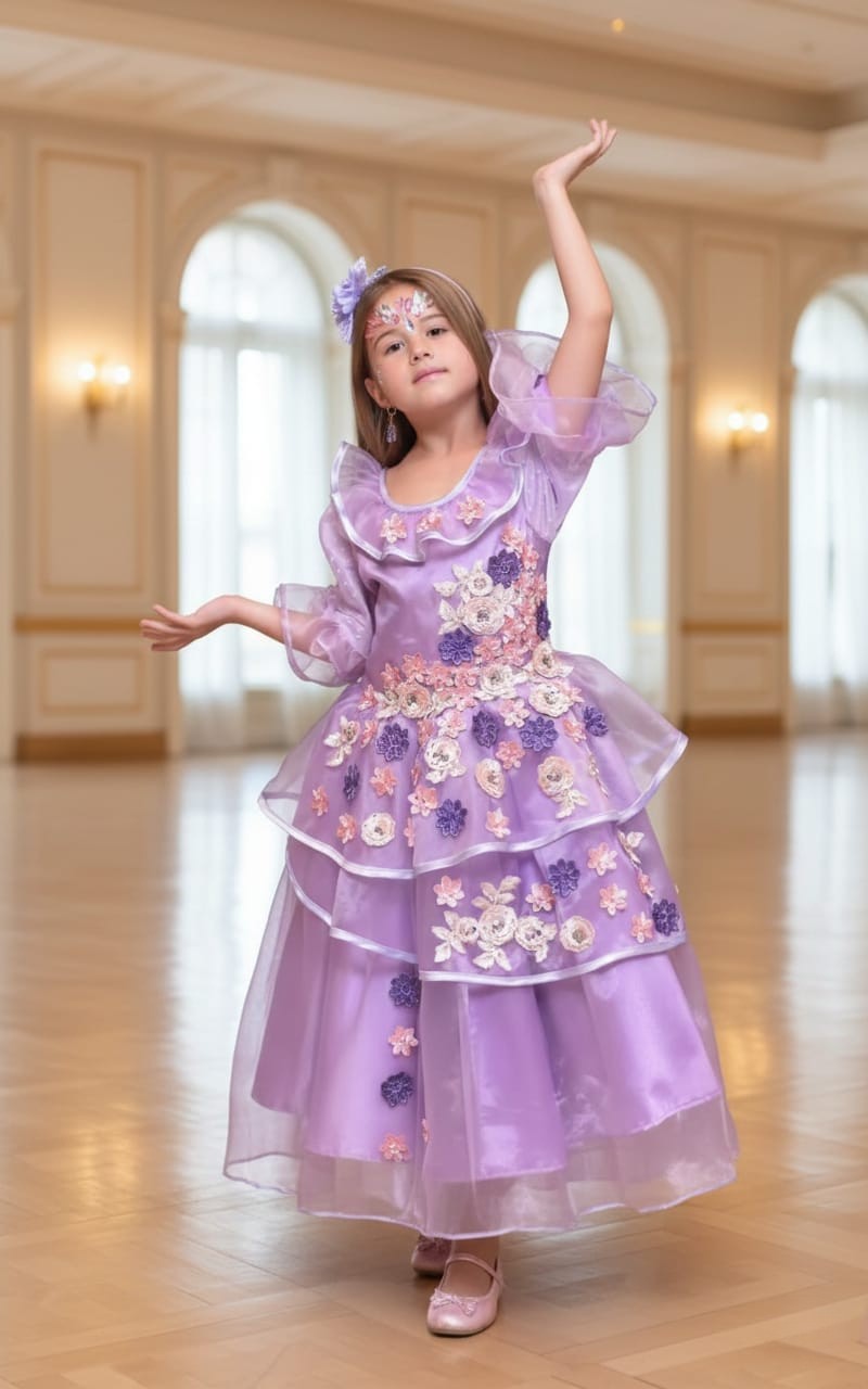 Vestido Isabela Madrigal Deluxe – Inspirado en Encanto