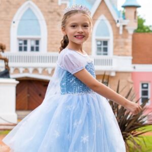 Vestido inspirado en Elsa de Frozen – Modelo Copitos de Nieve